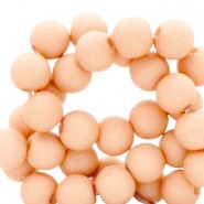 Acryl kralen mat rond 8mm Peach blush